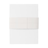 Bandeau De Faire-part Minimal Beige Cream Wedding  (Dos Example)