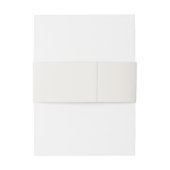 Bandeau De Faire-part Minimal Leaf | Boho Cream Monogram Wedding (Dos Example)