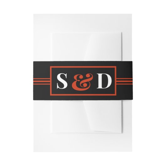 Bandeau De Faire-part Minimal Modern Editable Wedding (Devant example)