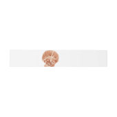 Bandeau De Faire-part Minimal Sea Shell Invitation Belly Band (Tan) (Plat)