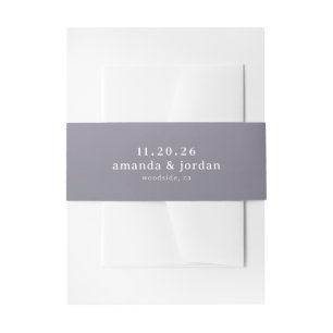 Bandeau De Faire-part Minimaliste Lavande Sophistiqué