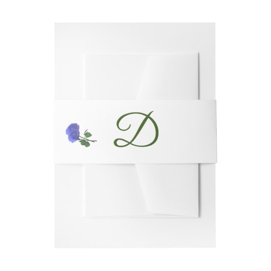 Bandeau De Faire-part Misty bleu et vert (Devant example)