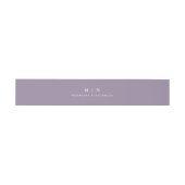 Bandeau De Faire-part Misty Mountain Forest Lavender Purple Mariage (Plat)