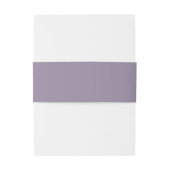Bandeau De Faire-part Misty Mountain Forest Lavender Purple Mariage (Dos Example)