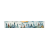 Bandeau De Faire-part Misty Mountain Mariage (Plat)