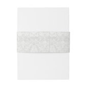 Bandeau De Faire-part Modèle - arrière - plan blanc de dentelle (Dos Example)