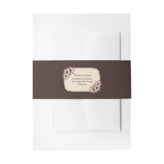 Bandeau De Faire-part Modèle de faire-part de mariage floral automnal él