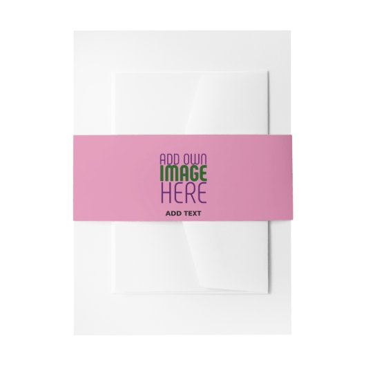 BANDEAU DE FAIRE-PART MODELE DE TEXTE D'IMAGE ROSE CHAUD MIGNON ÉDITABLE (Devant example)