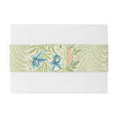 Bandeau De Faire-part Modèle floral de pied d'alouette de William Morris (Dos exemple)