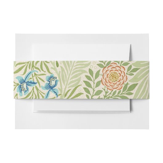 Bandeau De Faire-part Modèle floral de pied d'alouette de William Morris (Devant Example)