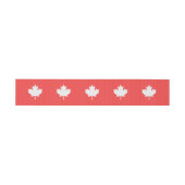 Bandeau De Faire-part Modèle Knit Maple Leaf Tricot Motif (Plat)