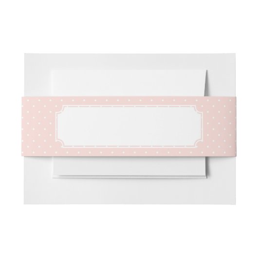 Bandeau De Faire-part Modelez avec le pois blanc 2 (Devant Example)