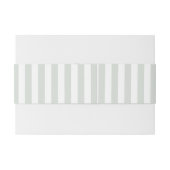 Bandeau De Faire-part Modern Minimalist Sage Green Stripes Wedding (Dos exemple)