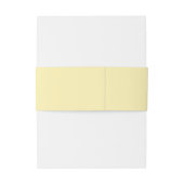 Bandeau De Faire-part Modern Monogram Butter Yellow Wedding (Dos Example)