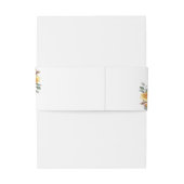 Bandeau De Faire-part Modern spring wedding with orange Flowers (Dos Example)