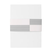 Bandeau De Faire-part Moderne chic rose clair blanc rayures gris mariage (Dos Example)