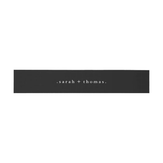 Bandeau De Faire-part Moderne classique Faire-part de mariage personnali (Plat)
