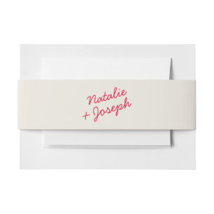 Bandeau De Faire-part Moderne coloré rétro Whimsical Mariage lumineux