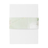 Bandeau De Faire-part Moderne Elégant Mariage de verdure fleurie (Dos Example)