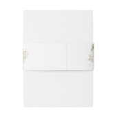 Bandeau De Faire-part Moderne Elégant Mariage de verdure fleurie (Dos Example)