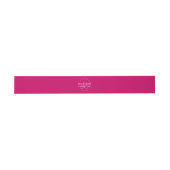 Bandeau De Faire-part Moderne et Gras Mariage Magenta (Plat)