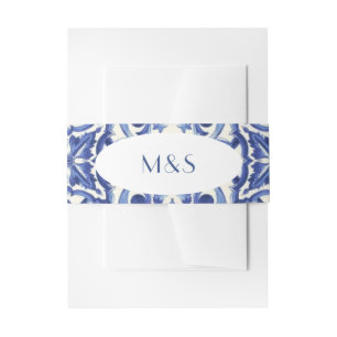 Bandeau De Faire-part Moderne Italien Bleu La Dolce vita
