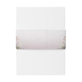 Bandeau De Faire-part Moderne rose blanc Floral Invitation Bande de vent (Dos Example)