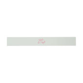 Bandeau De Faire-part Moderne rose vert rétro Whimsical Mariage lumineux (Plat)