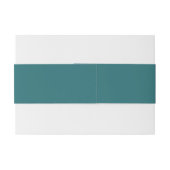Bandeau De Faire-part Moderne Simple Emerald Vert Mariage (Dos exemple)