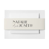 Bandeau De Faire-part Moderne Simple Français Unique Mariage Whimsical (Devant Example)