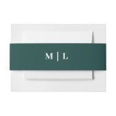 Bandeau De Faire-part Moins Chic Hunter Mariage vert et blanc (Devant Example)