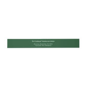 Bandeau De Faire-part Monochrome Emerald Vert Mariage format paysage (Plat)
