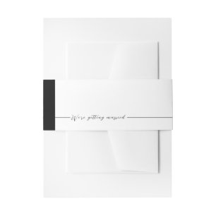 Bandeau De Faire-part Monochrome minimaliste moderne EMILY