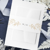 Bandeau De Faire-part Monogram Blush Crest traditionnel Mariage élégant