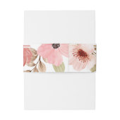 Bandeau De Faire-part Monogram Initials Blush Floral Wedding  (Dos Example)