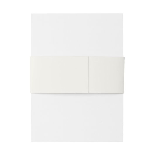 Bandeau De Faire-part Monogramme à crème simple Mariage élégant (Dos Example)