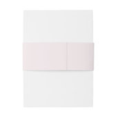 Bandeau De Faire-part Monogramme Arrière - plan simple pâle clair (Dos Example)