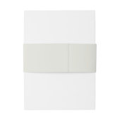 Bandeau De Faire-part Monogramme beige Simple Mariage couleur solide (Dos Example)