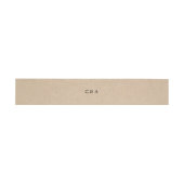Bandeau De Faire-part Monogramme Brown simple Mariage rustique (Plat)