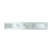Bandeau De Faire-part Monogramme calligraphié - Argent (Plat)