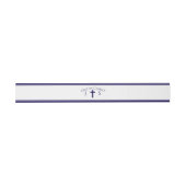 Bandeau De Faire-part Monogramme catholique intemporel (Plat)