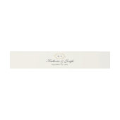 BANDEAU DE FAIRE-PART MONOGRAMME CLASSIQUE ET MARIAGE DE CALLIGRAPHIE RO (Plat)