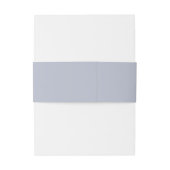 Bandeau De Faire-part Monogramme classique moderne | Dusty Blue Mariage (Dos Example)