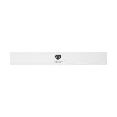 Bandeau De Faire-part Monogramme Coeur Mariage moderne (Plat)
