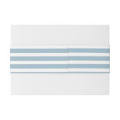 Bandeau De Faire-part Monogramme d'Ancre Parties scintillant Blue Stripe (Dos exemple)