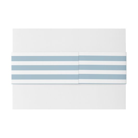 Bandeau De Faire-part Monogramme d'Ancre Parties scintillant Blue Stripe (Dos exemple)