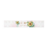 Bandeau De Faire-part Monogramme & Date  Pot Mason Jar Mariage    (Plat)