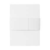 Bandeau De Faire-part Monogramme de couronne d'or Mariage élégant (Dos Example)