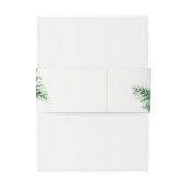 Bandeau De Faire-part Monogramme de fougère verte (Dos Example)