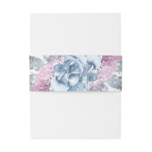 Bandeau De Faire-part Monogramme de mariage d'hiver (Dos Example)